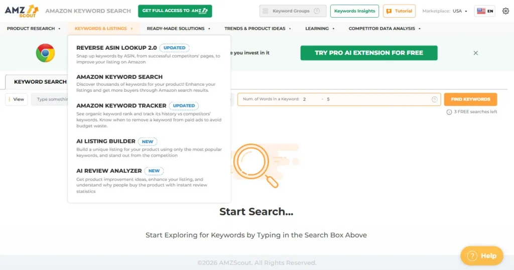 identify niche with amzscout to sell custom t-shirts on amazon