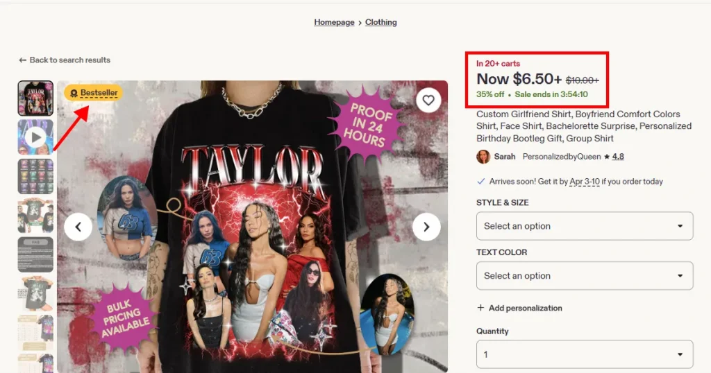 how to sell t-shirt on etsy step by step