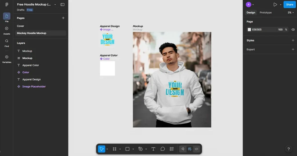 Figma hoodie mockup
