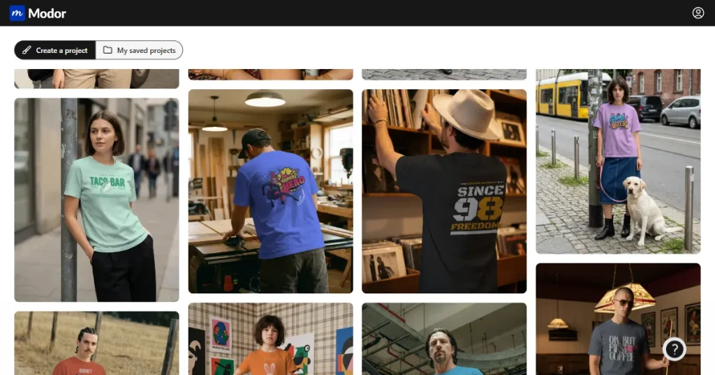 Modor t-shirt mockup templates