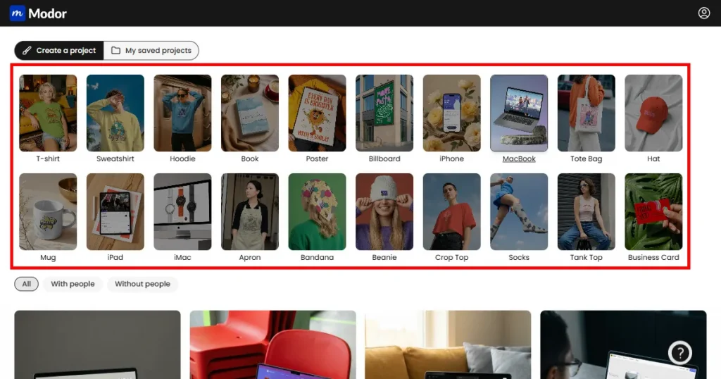 Modor template categories
