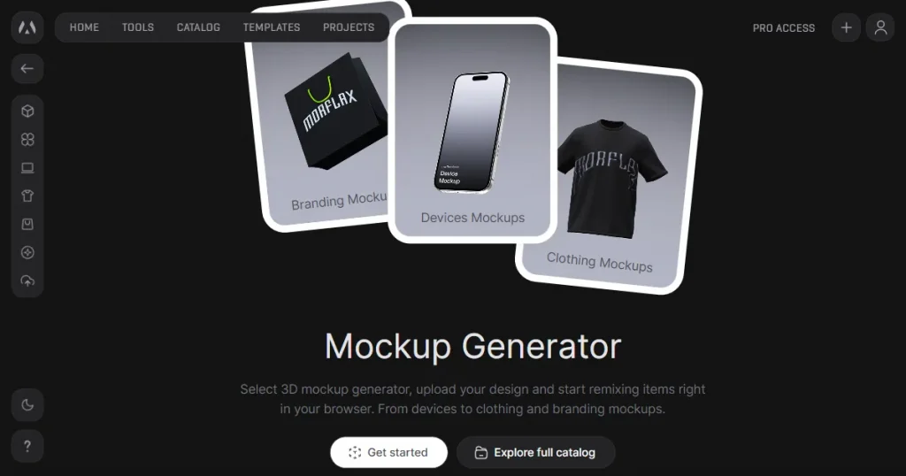 Morflax Studio mockup tool