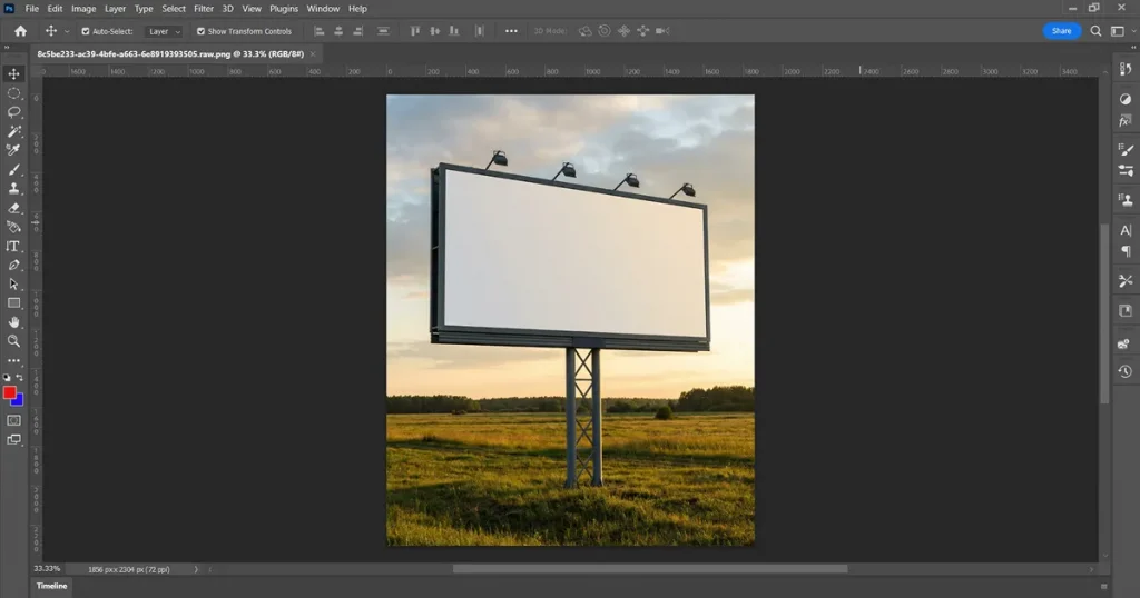Photoshop billboard mockup