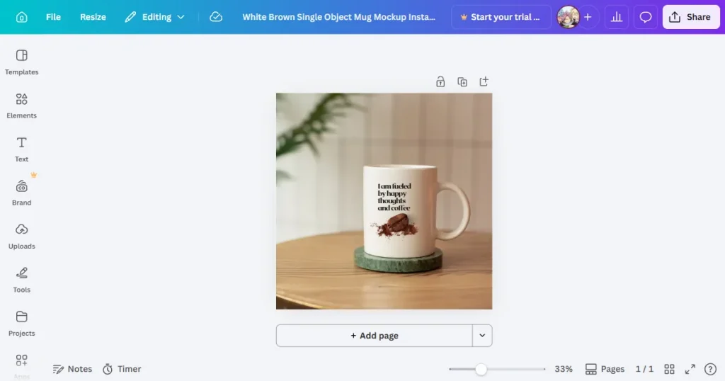 Canva mockup template