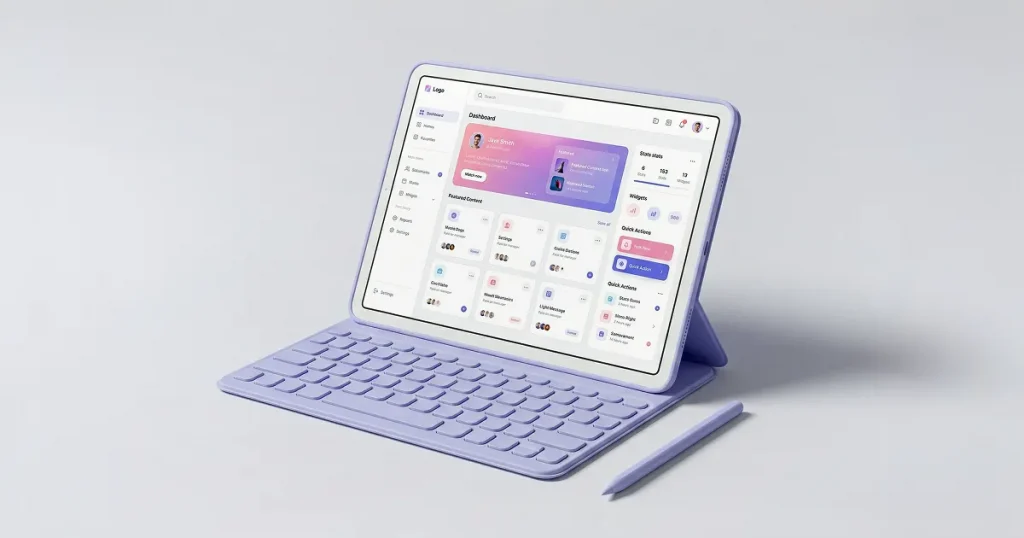 Clay iPad mockup