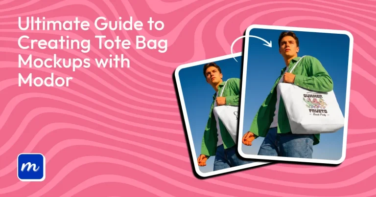 Create tote bag mockup