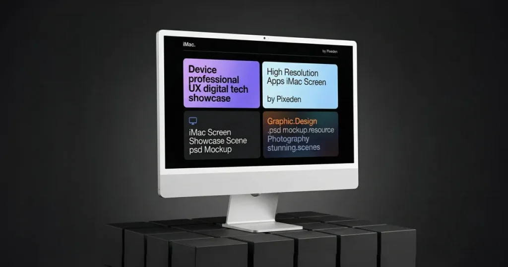 Custom iMac mockups