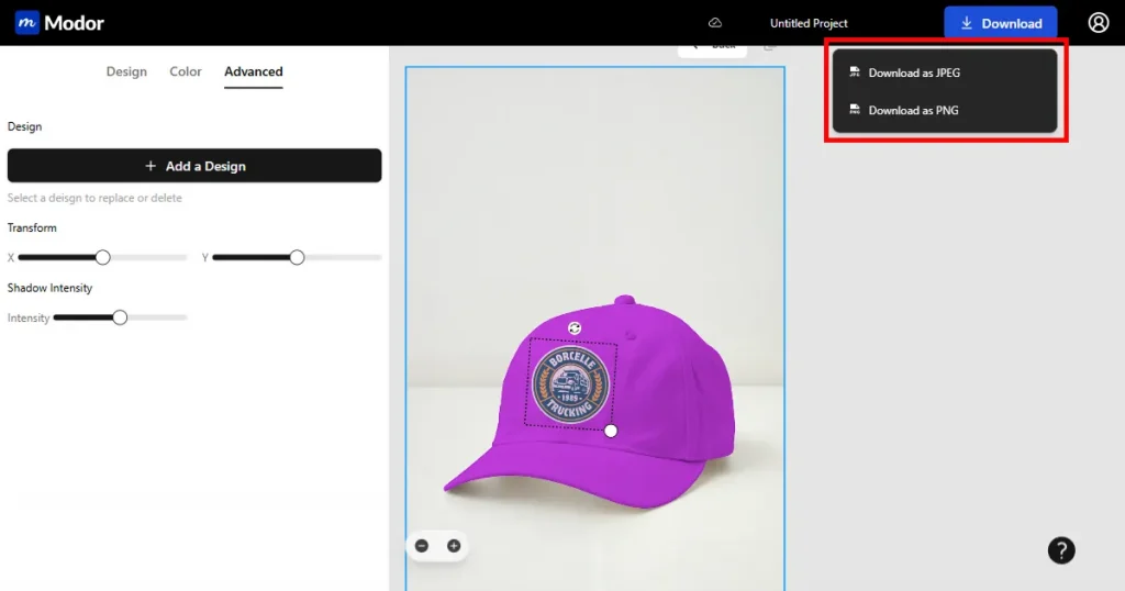 Download hat mockup