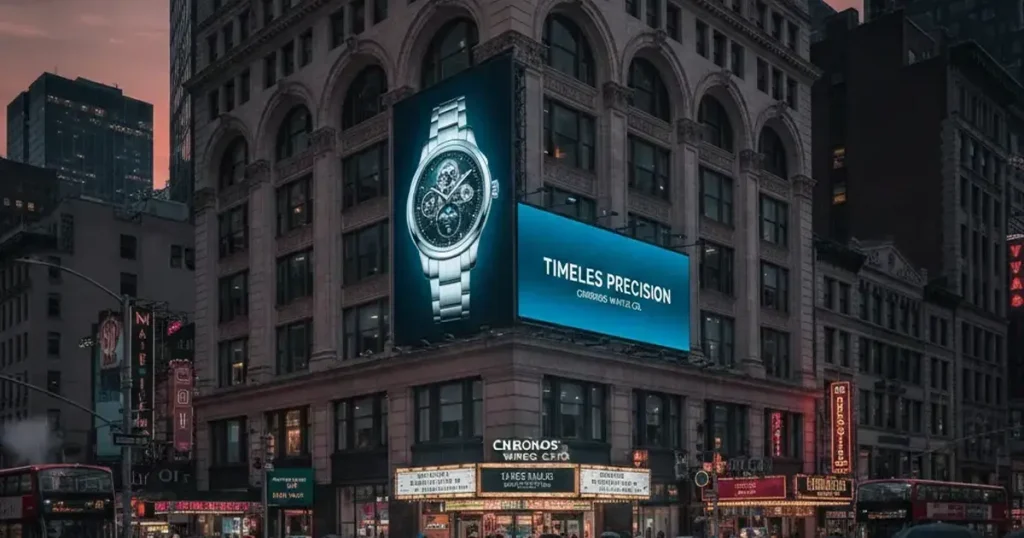 Famous building billboard mockup