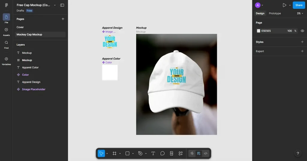 Figma hat mockup