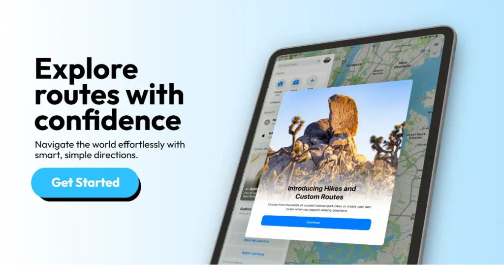 iPad mockup on landing pages