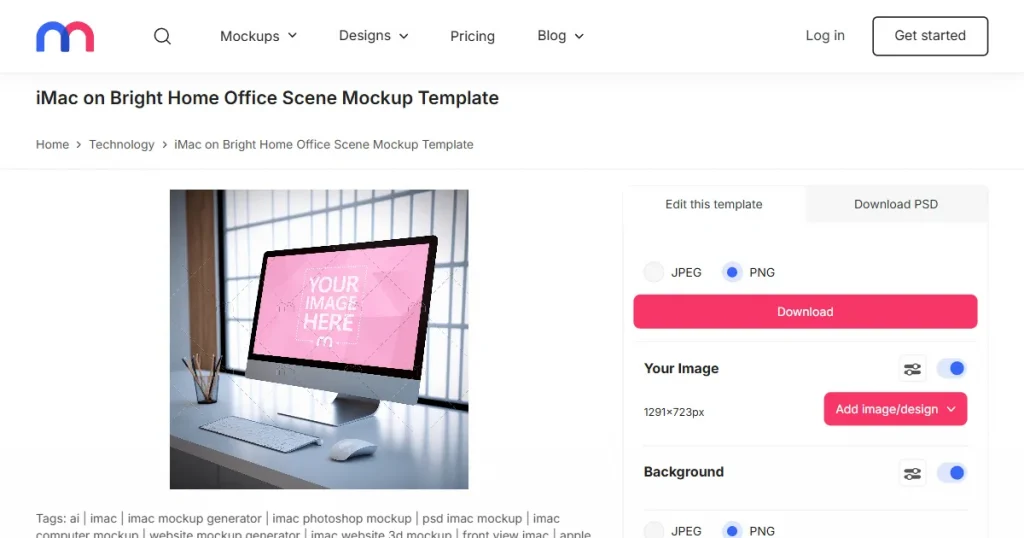Mediamodifier iMac mockups