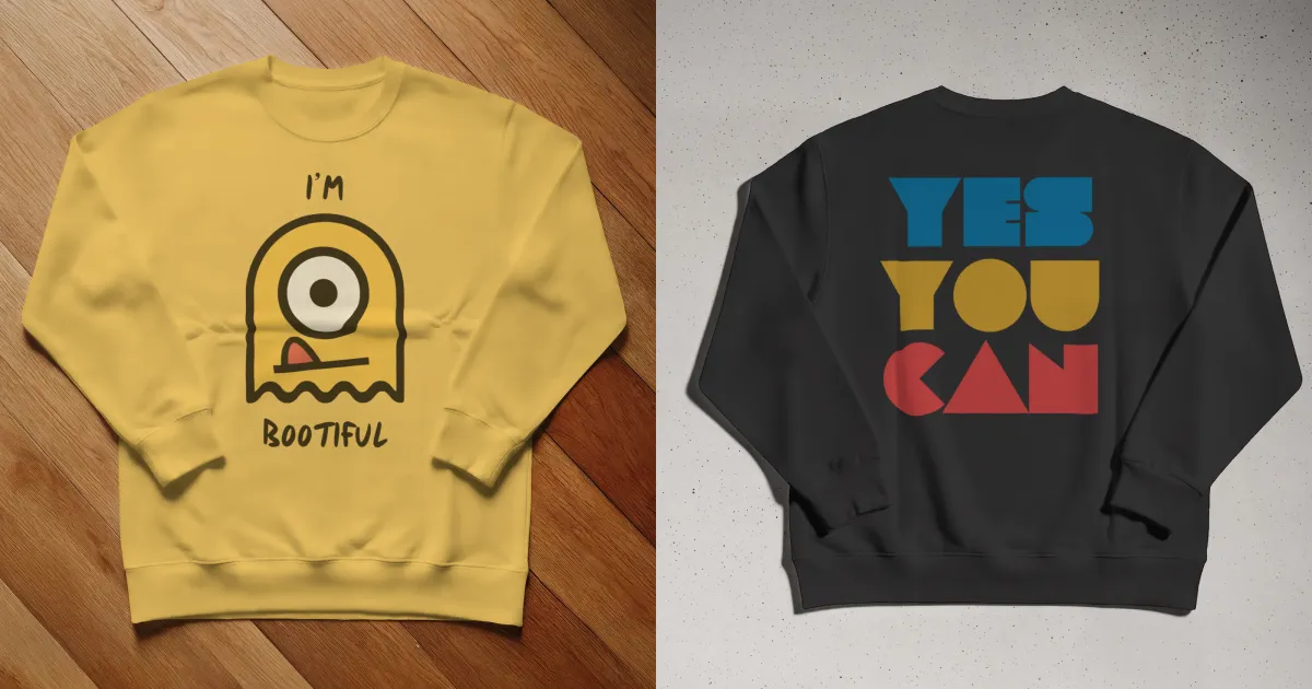 minimalistic sweatshirt mockup