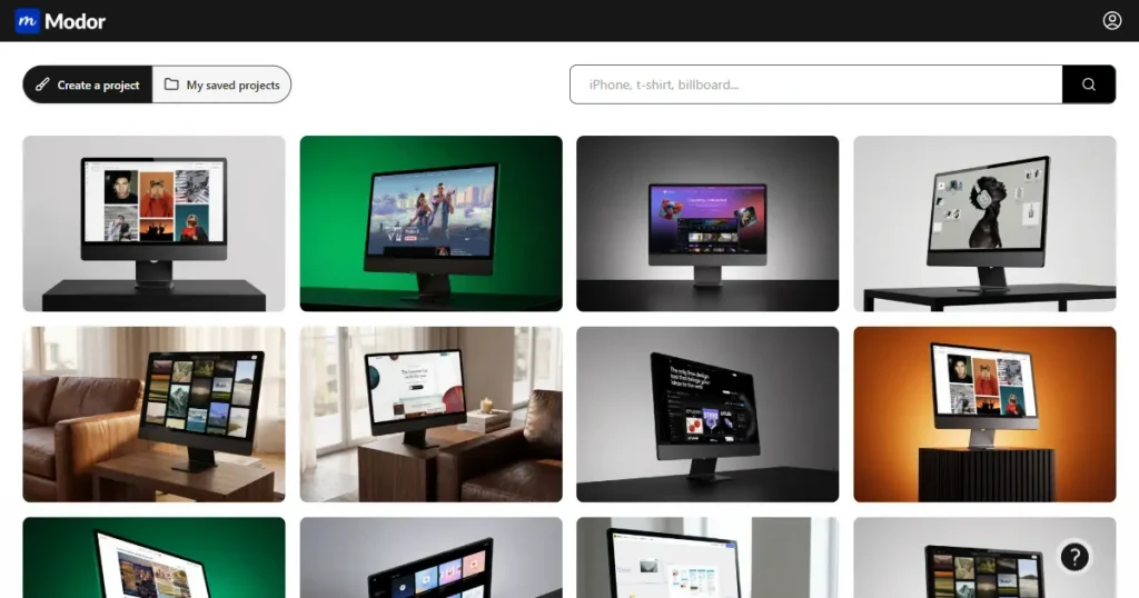 Modor iMac mockup templates