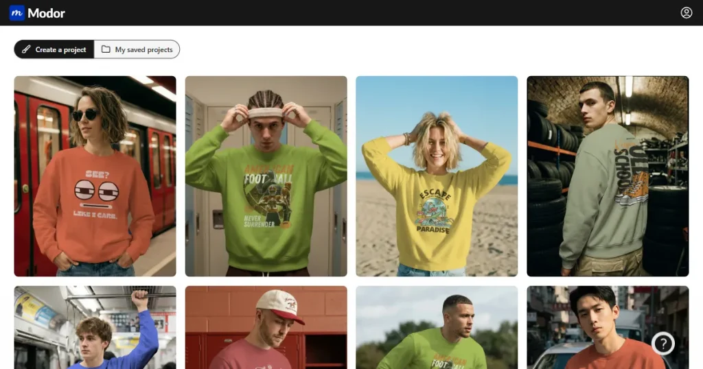 Modor sweatshirt mockup templates