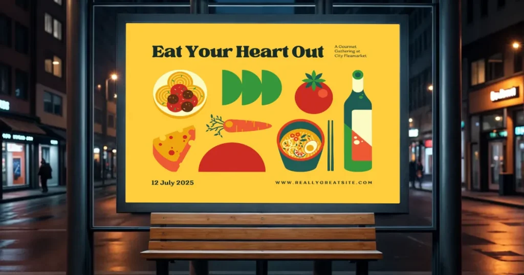 Nighttime billboard mockups