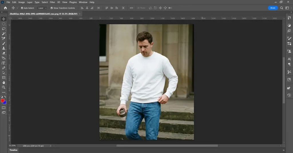 Photoshop sweatshirt mockup
