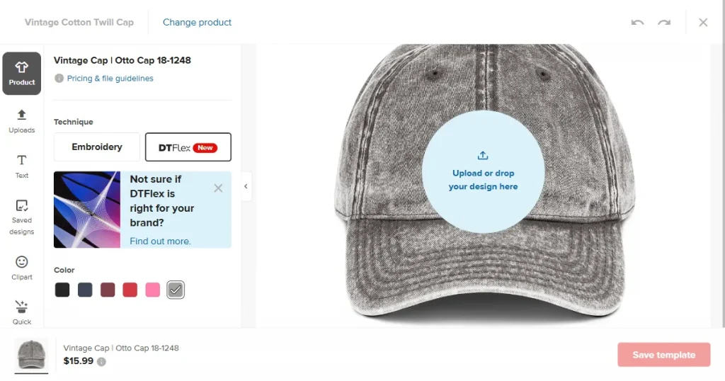 Printful hat mockup