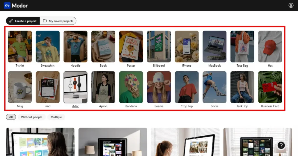 Select an iMac mockup template