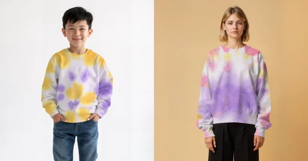 Tie die mockup template