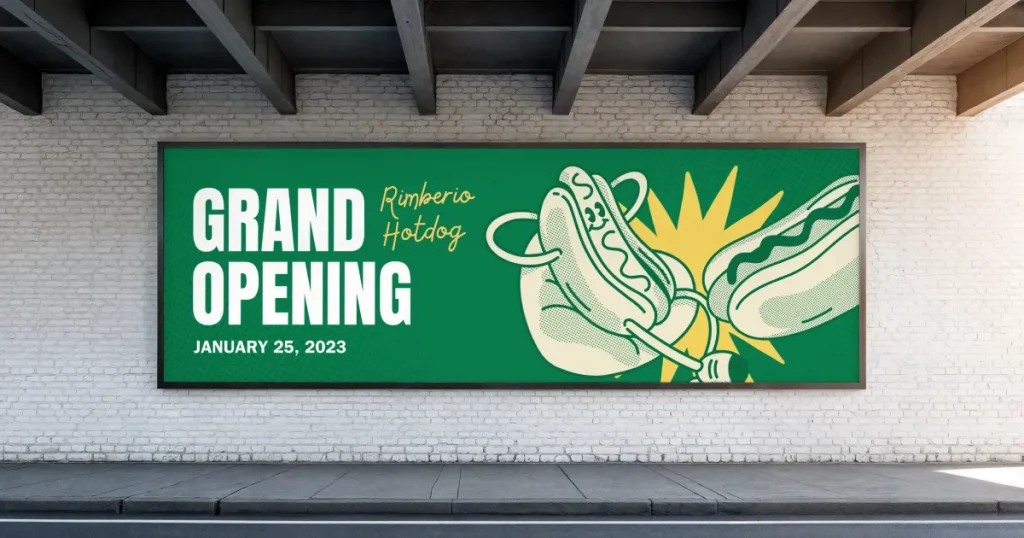 Urban street billboard mockups