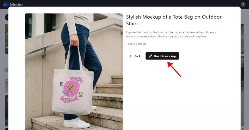 Use this tote bag mockup