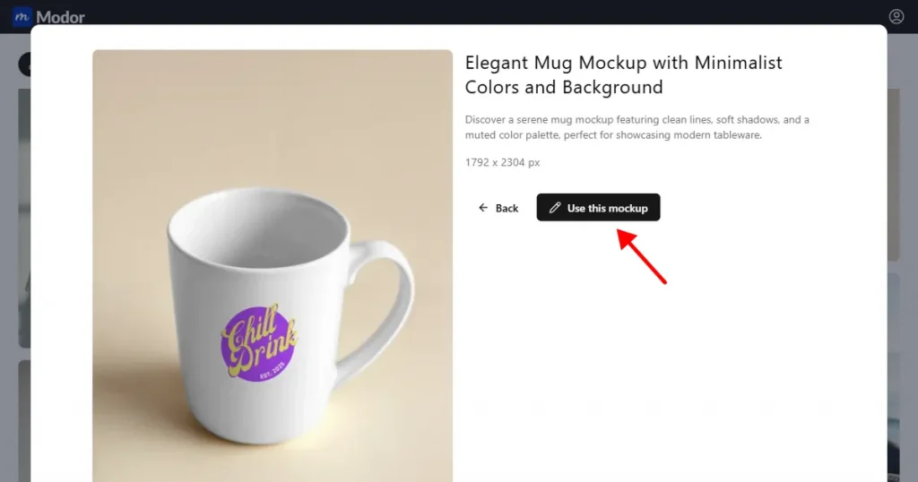 Use this mockup on Modor
