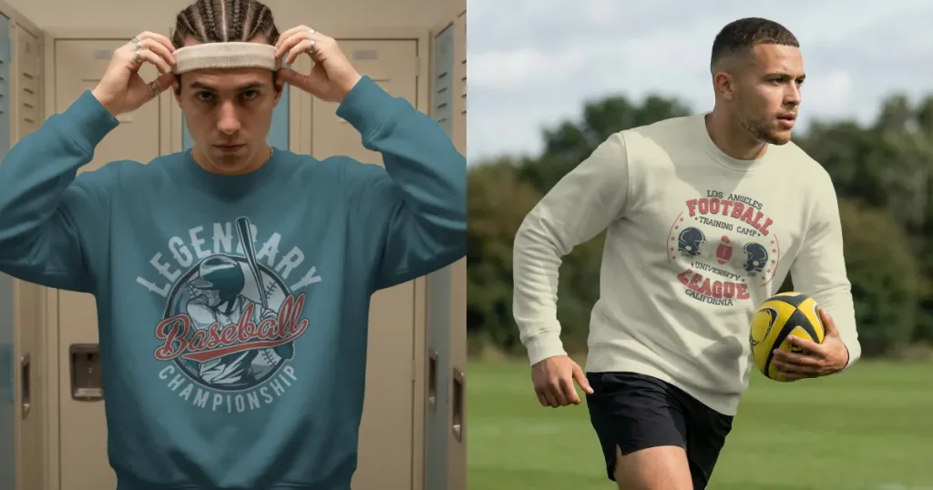 Vintage sweatshirt mockup