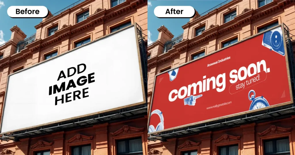 Building Wrap Billboard Mockup
