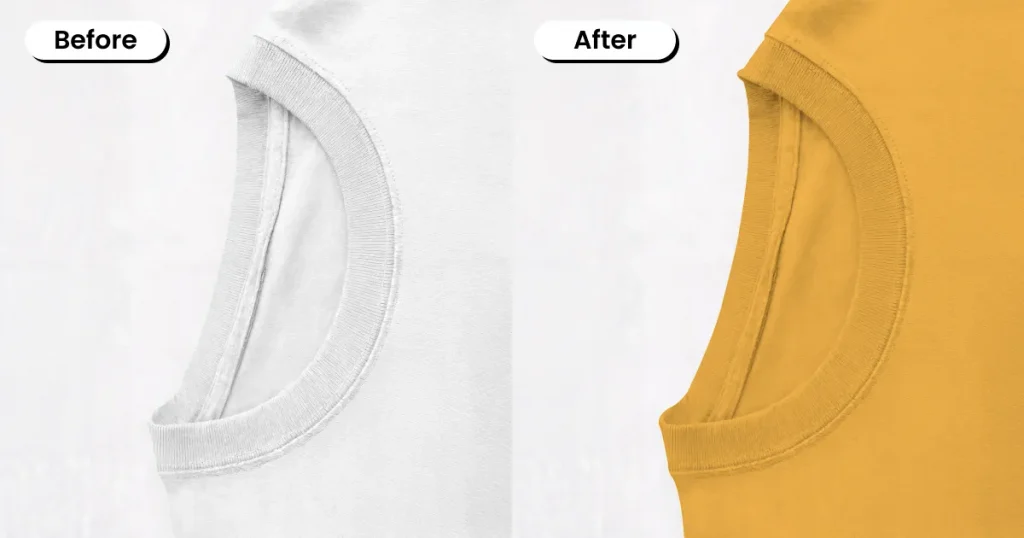 Detailed flat lay t-shirt mockup