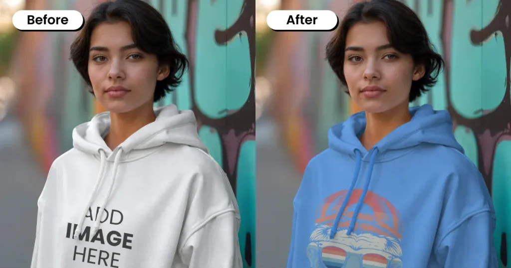 graffiti art hoodie mockup