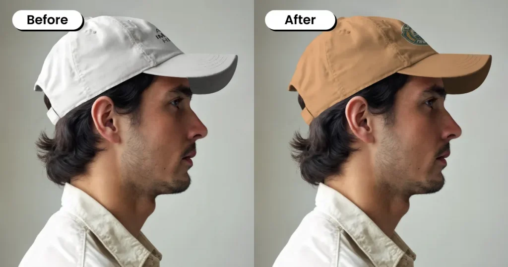Cap mockup of a young man