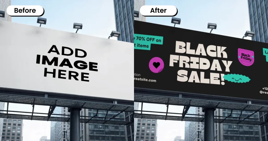 Modern City Billboard Mockup