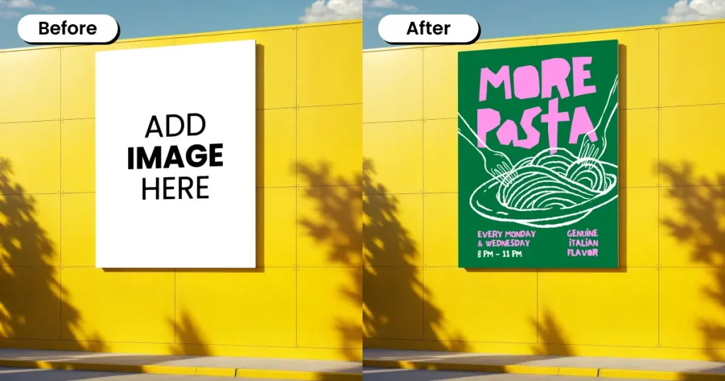 Building Facade Billboard Mockup