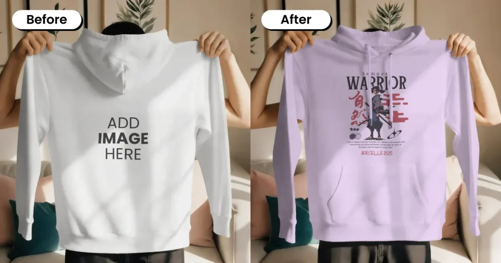 pull up hoodie mockup