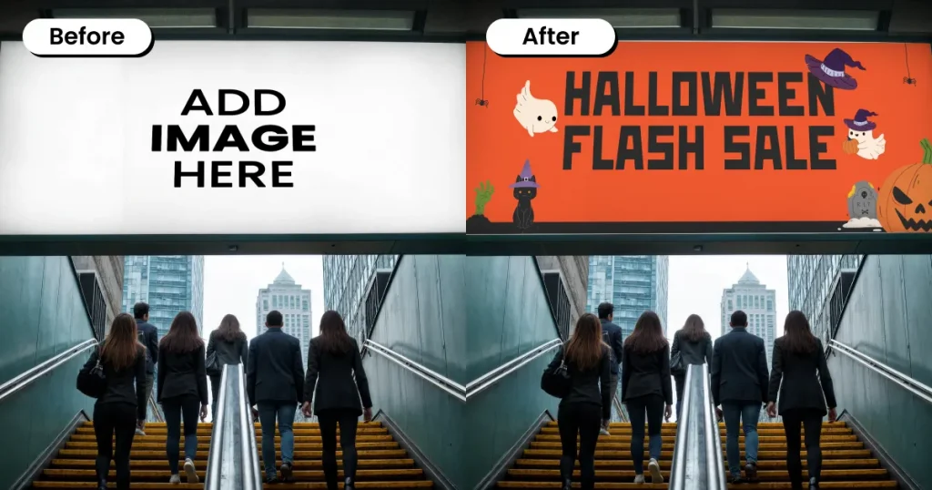 Staircase Billboard Mockup