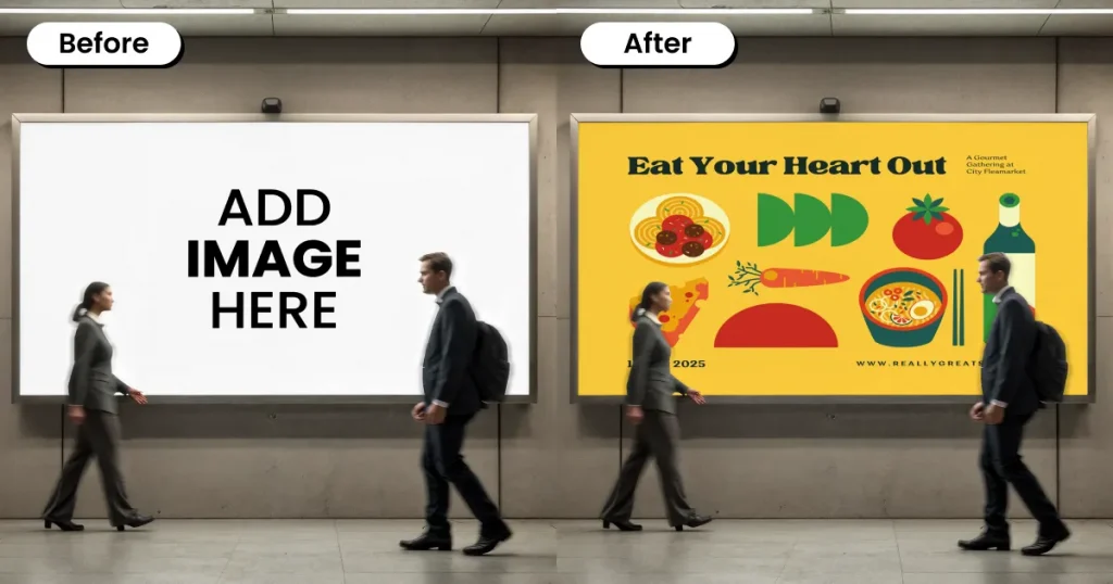Subway Billboard Mockup