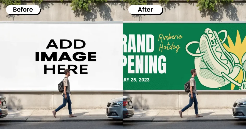 Urban Street Billboard Mockup