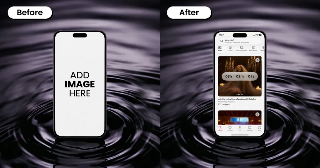 iPhone mockup template