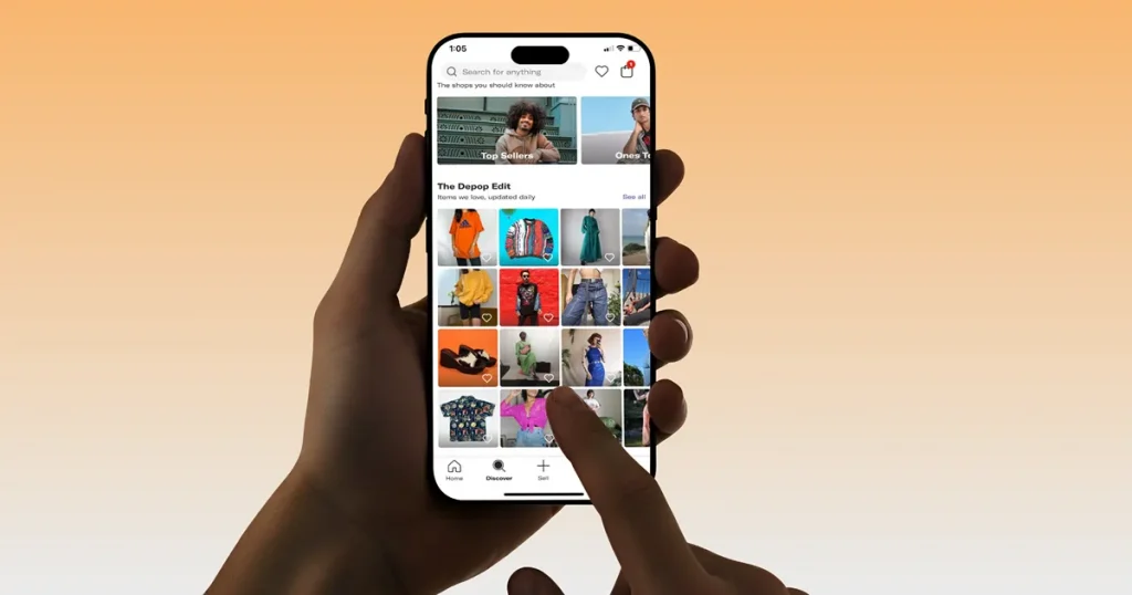 In-hand iPhone mockup template