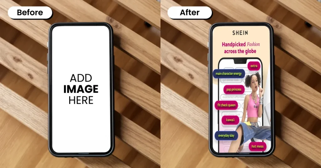 Minimalistic mockup template
