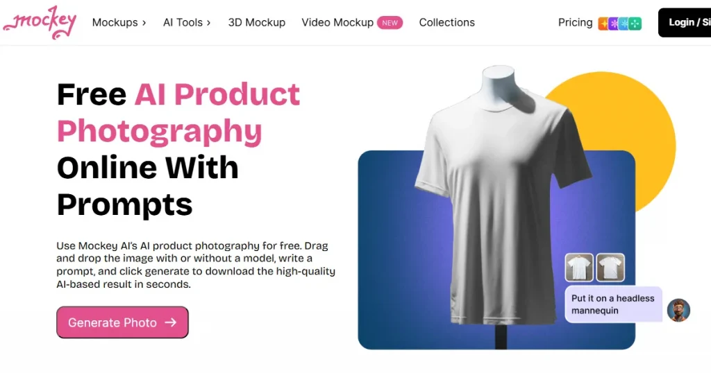 Moceky AI free AI photography