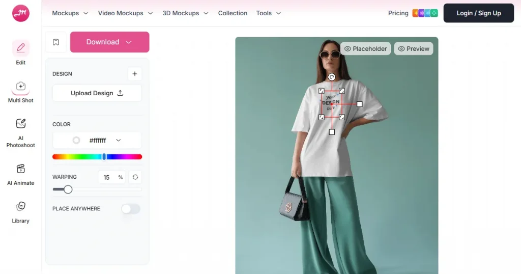 Mockey AI mockup editor