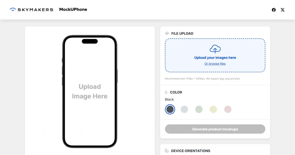 Mockuphone mockup generator