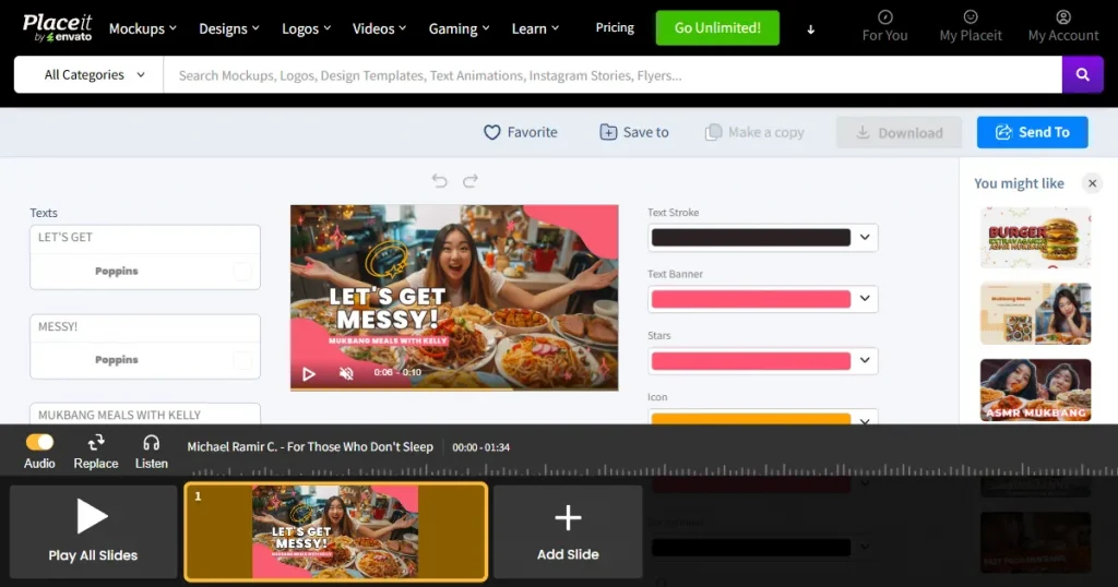Placeit video mockup editor