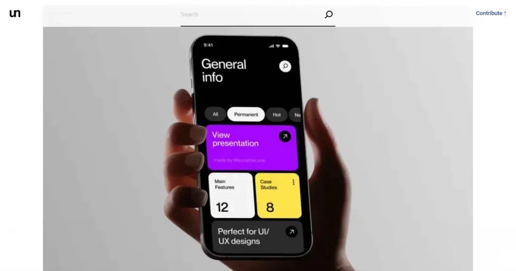 Unblast mockup template