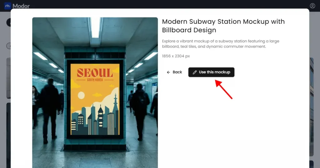 Modor use this mockup editor
