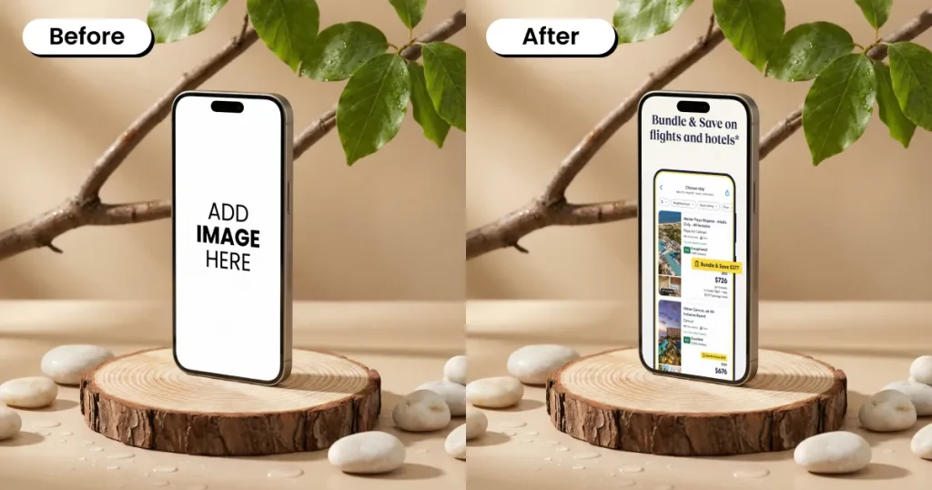 iPhone mockup template