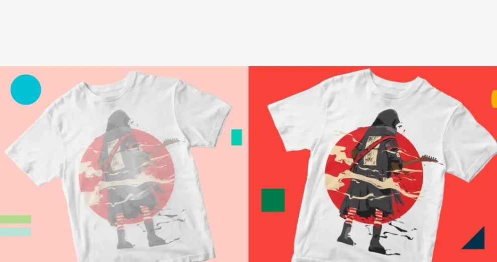 Adjust the light and shadow on your t-shirt mockup