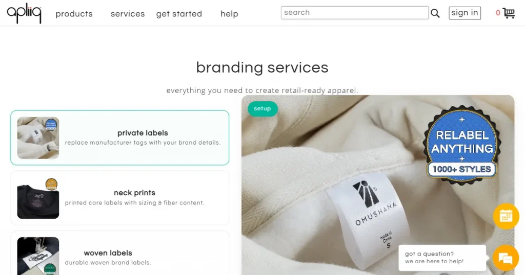 Apliiq printify alternative landing page